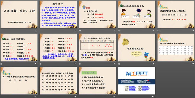 图片[2]-《认识因数、质数、合数》倍数和因数PPT课件-第一PPT
