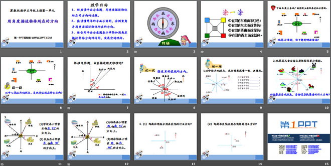 图片[2]-用角度描述物体所在的方向-第一PPT
