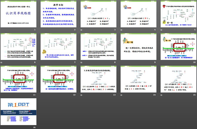 图片[2]-《认识简单线路图》方向与路线PPT课件-第一PPT