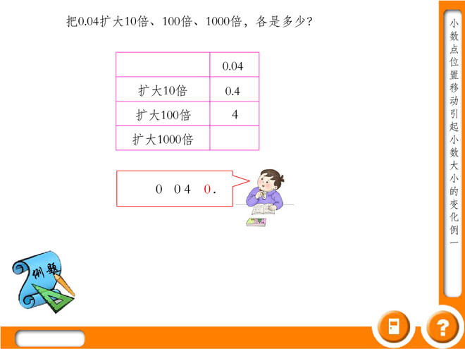 图片[1]-《小数点向右移动的规律》小数乘法Flash动画课件-第一PPT