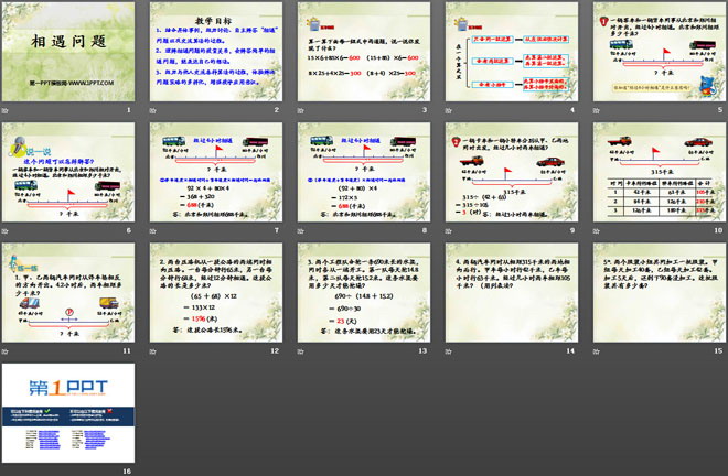 图片[2]-《相遇问题》四则混合运算PPT课件-第一PPT