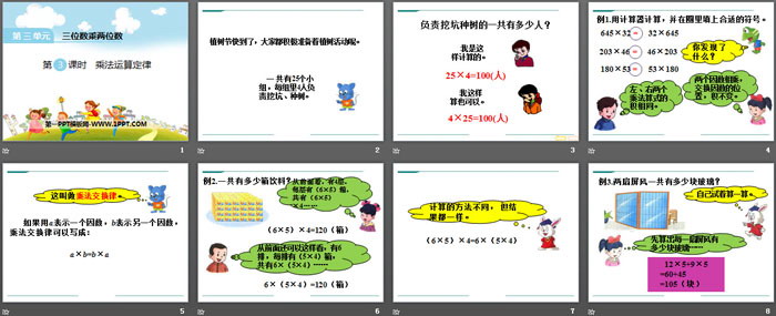 图片[2]-《乘法运算定律》PPT-第一PPT