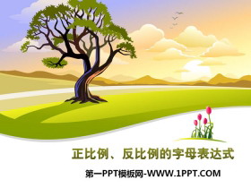 《正比例、反比例的字母表达式》PPT-第一PPT