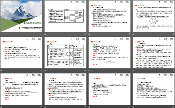 图片[2]-《集合间的基本关系》集合与常用逻辑用语PPT-第一PPT