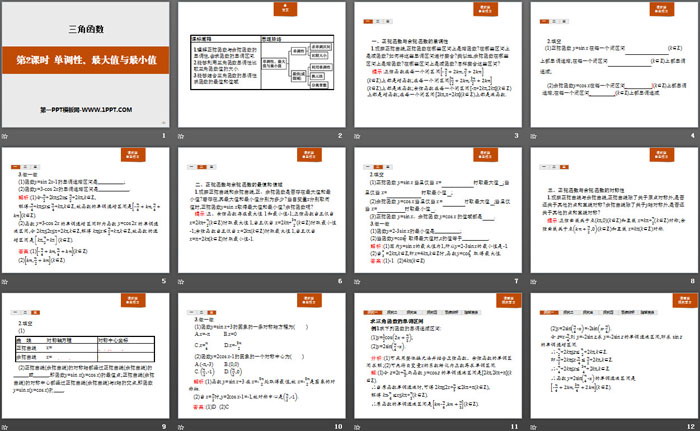 图片[2]-《单调性、最大值与最小值》三角函数PPT-第一PPT