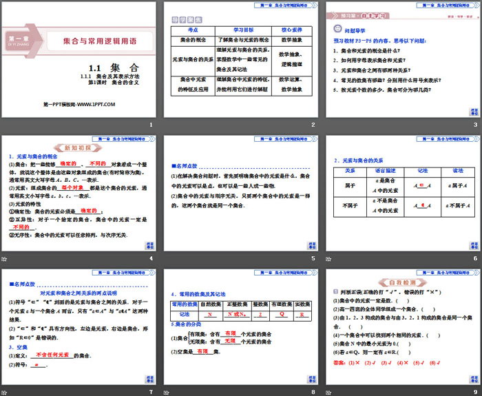 图片[2]-《集合及其表示方法》集合与常用逻辑用语PPT(第1课时集合的含义)-第一PPT