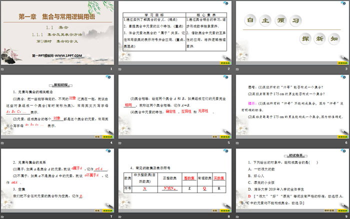 图片[2]-《集合及其表示方法》集合与常用逻辑用语PPT课件(第1课时集合的含义)-第一PPT