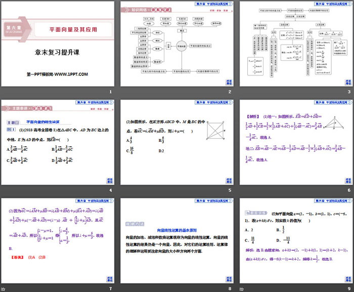 图片[2]-《章末复习提升课》平面向量及其应用PPT-第一PPT