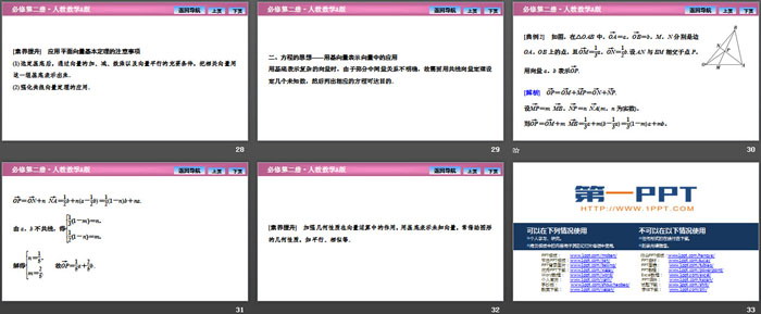 图片[5]-《平面向量基本定理及坐标表示》平面向量及其应用PPT下载(平面向量基本定理)-第一PPT