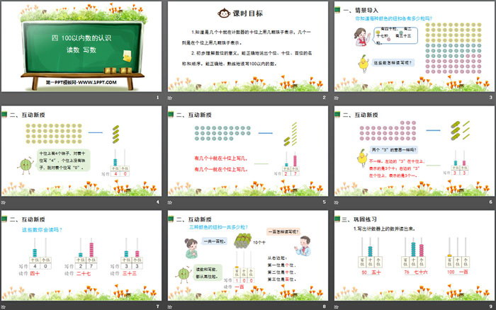 图片[2]-《读数 写数》100以内数的认识PPT-第一PPT