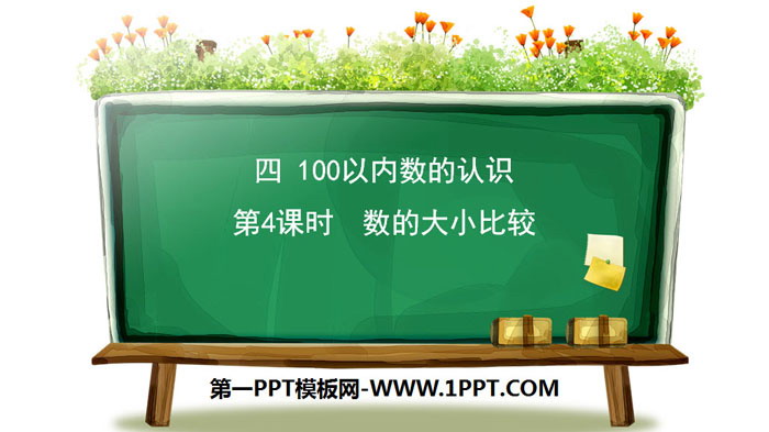 图片[1]-《数的大小比较》100以内数的认识PPT下载-第一PPT