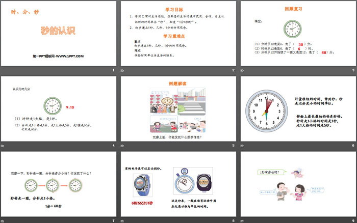图片[2]-《秒的认识》时、分、秒PPT教学课件-第一PPT
