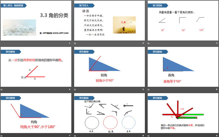 图片[2]-《角的分类》角的度量PPT教学课件-第一PPT