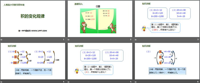 图片[2]-《积的变化规律》三位数乘两位数PPT-第一PPT