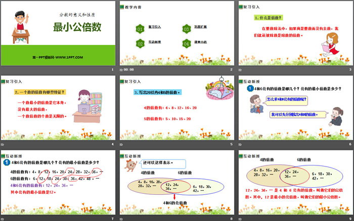 图片[2]-《最小公倍数》分数的意义和性质PPT-第一PPT