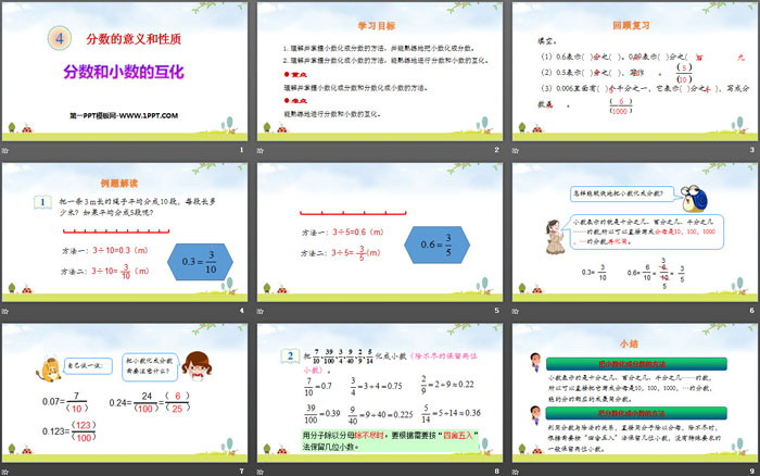 图片[2]-《分数和小数的互化》分数的意义和性质PPT教学课件-第一PPT