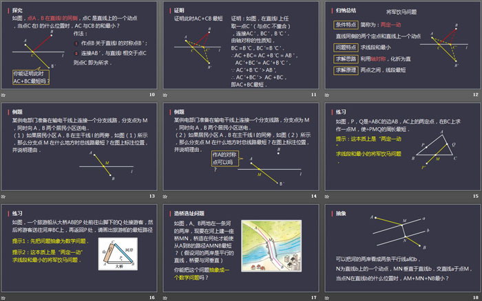 图片[3]-《最短路径问题》轴对称PPT-第一PPT