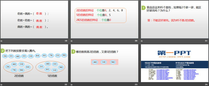 图片[4]-《2和5倍数的特征》倍数与因数PPT-第一PPT