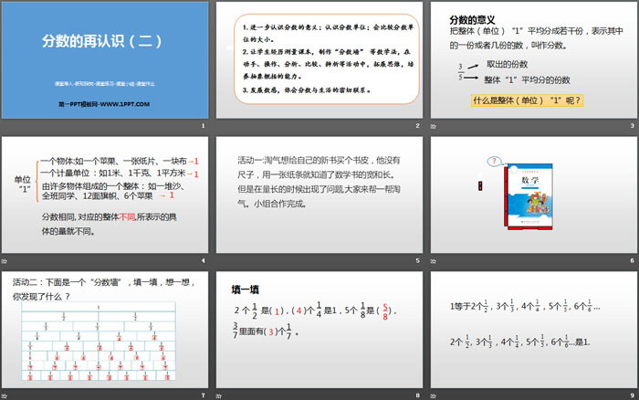 图片[2]-《分数的再认识(二)》分数的意义PPT-第一PPT