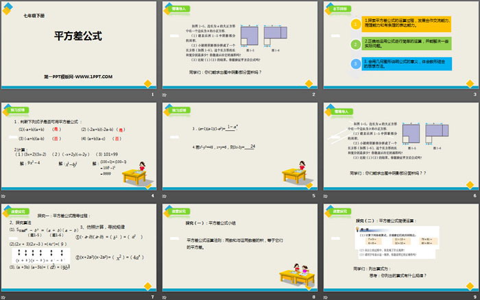 图片[2]-《平方差公式》整式的乘除PPT-第一PPT