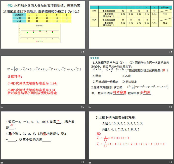 图片[4]-《数据的离散程度》数据的分析PPT-第一PPT