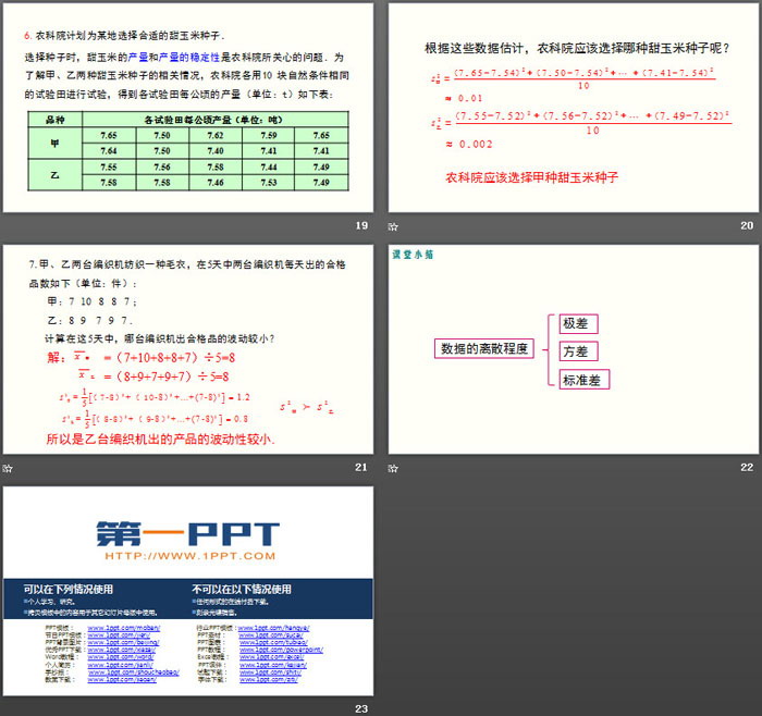 图片[5]-《数据的离散程度》数据的分析PPT-第一PPT