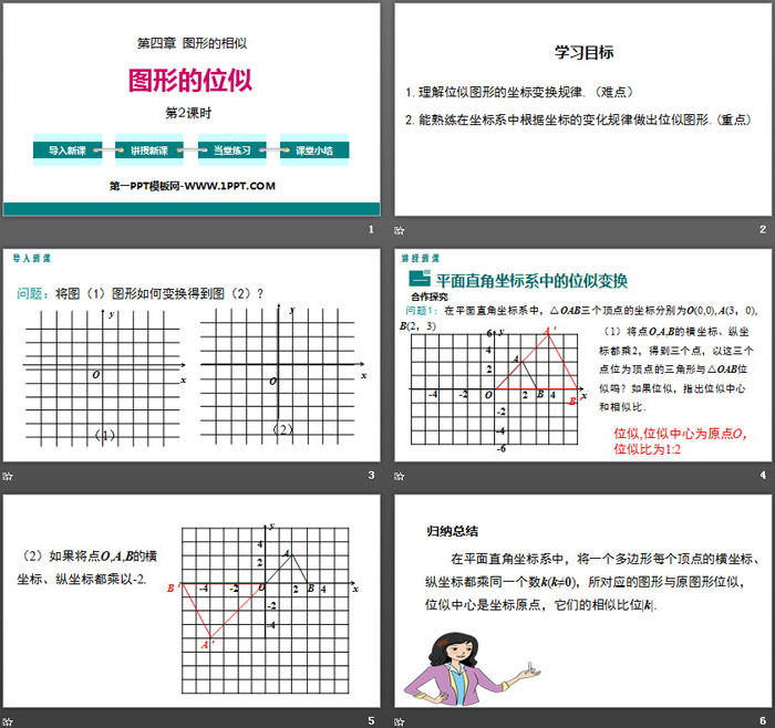 图片[2]-《图形的位似》图形的相似PPT(第2课时)-第一PPT