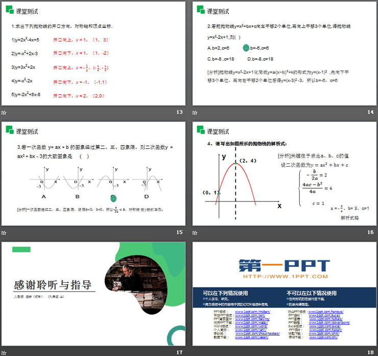 图片[4]-《二次函数y=ax2 bx c的图象和性质》PPT课件下载-第一PPT