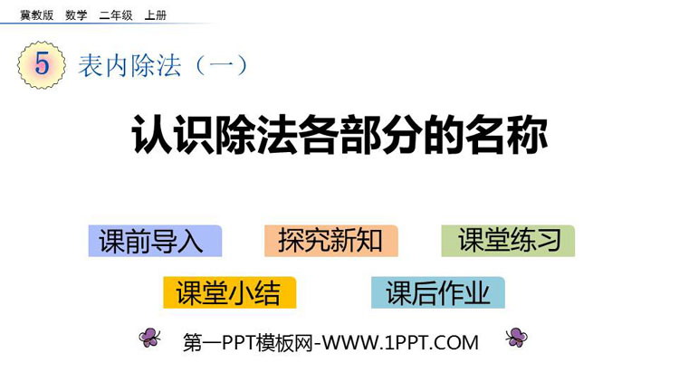 图片[1]-《认识除法各部分的名称》表内除法PPT下载-第一PPT