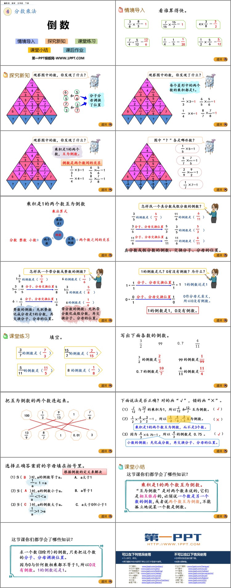 图片[2]-《倒数》分数乘法PPT课件下载-第一PPT
