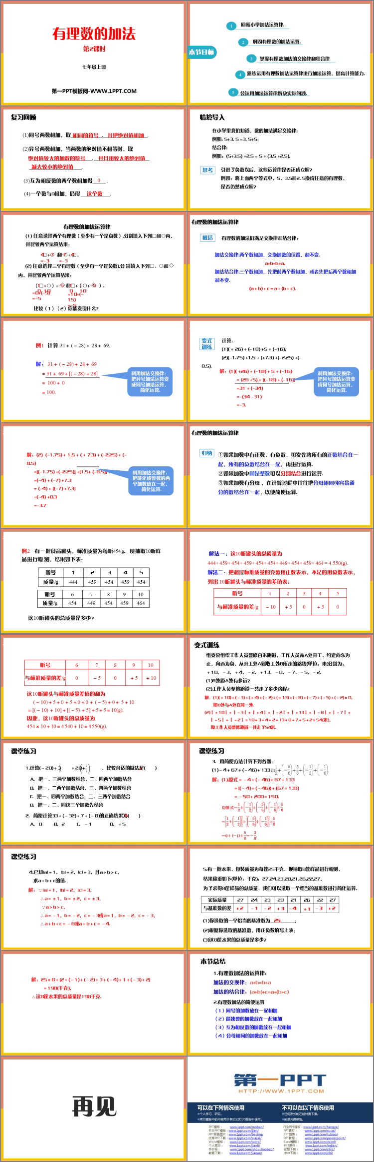 图片[2]-《有理数的加法》有理数及其运算PPT下载(第2课时)-第一PPT