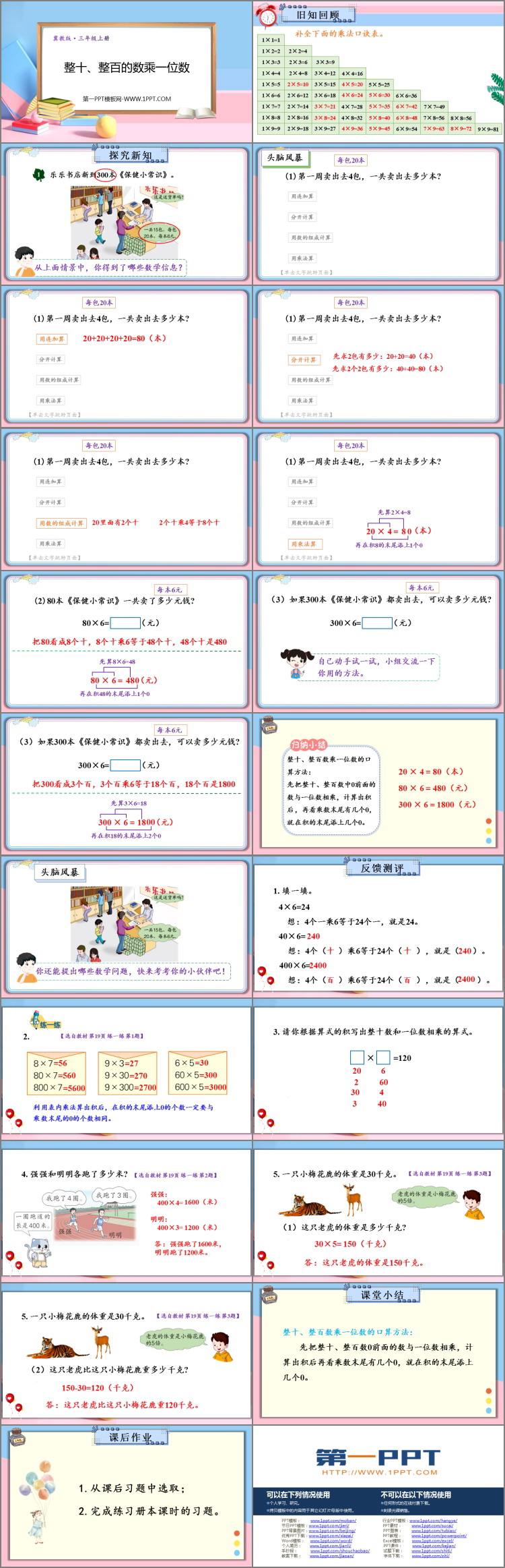 图片[2]-《整十、整百数乘一位数》两、三位数乘一位数PPT下载-第一PPT