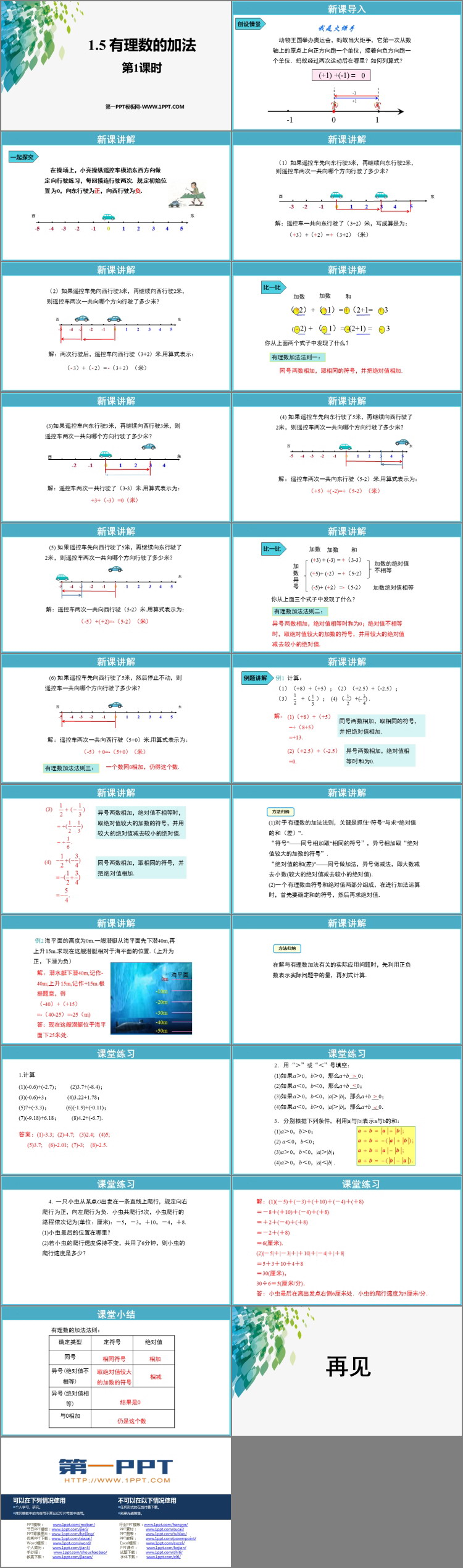图片[2]-《有理数的加法》PPT课件(第1课时)-第一PPT