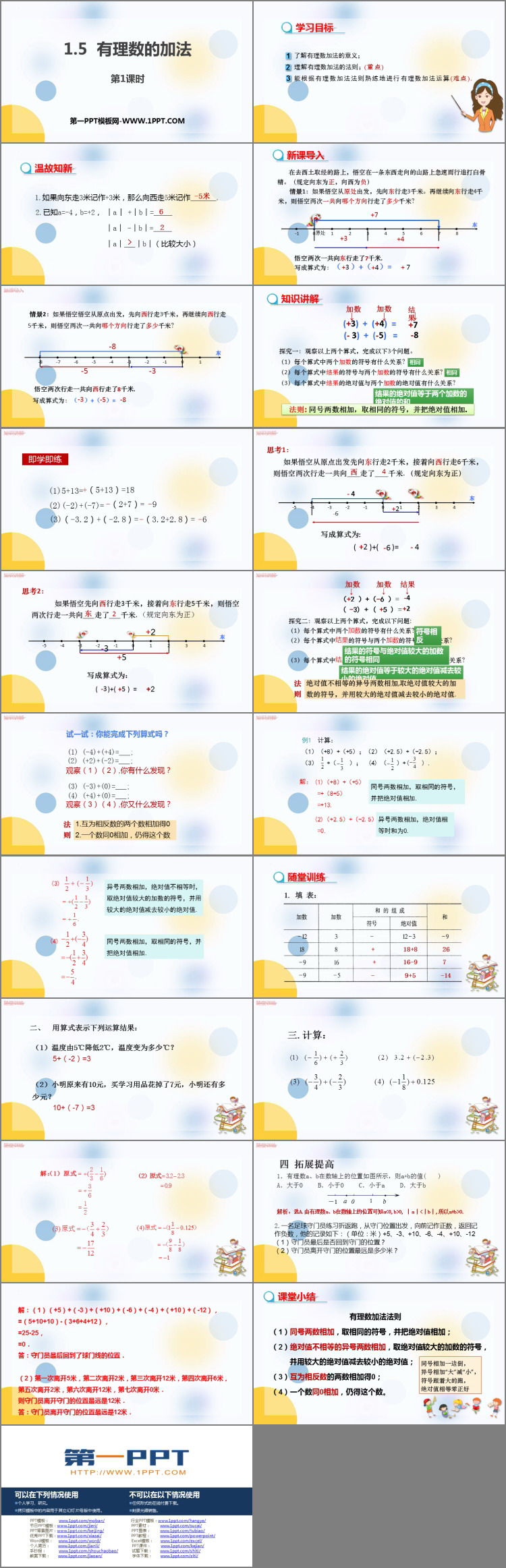 图片[2]-《有理数的加法》PPT下载(第1课时)-第一PPT