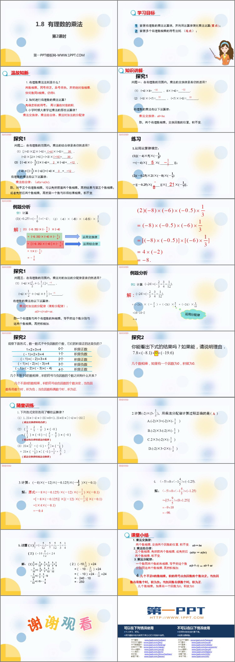 图片[2]-《有理数的乘法》PPT教学课件(第2课时)-第一PPT