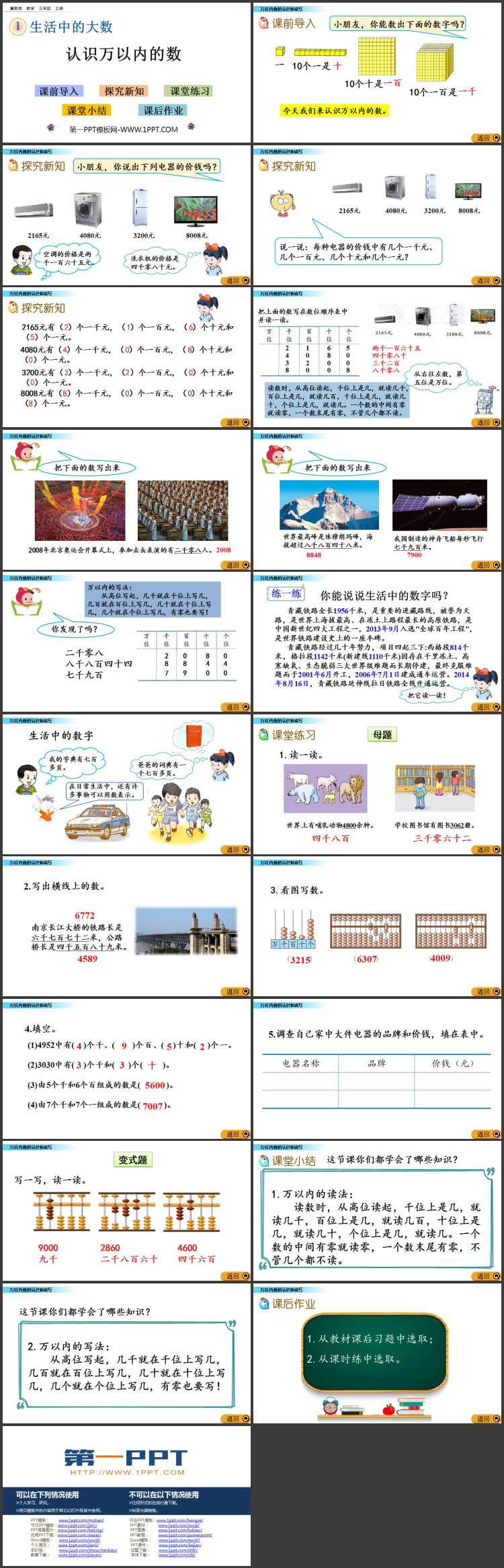图片[2]-《认识万以内的数》生活中的大数PPT教学课件下载-第一PPT