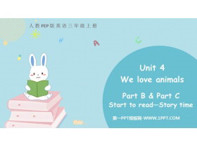 《We love animals》PartB PPT课件(第3课时)-第一PPT