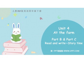 《At the farm》PartB PPT教学课件(第3课时)-第一PPT
