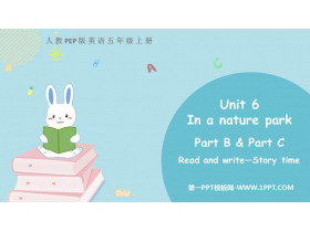 《In a nature park》PartB PPT教学课件(第3课时)-第一PPT