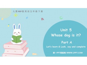 《Whose dog is it?》PartA PPT下载(第2课时)-第一PPT