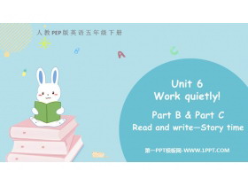 《Work quietly!》PartB PPT下载(第3课时)-第一PPT