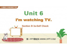 《I’m watching TV》SectionB PPT教学课件(第3课时)-第一PPT