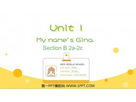 《My name’s Gina》SectionB PPT教学课件(第2课时)-第一PPT