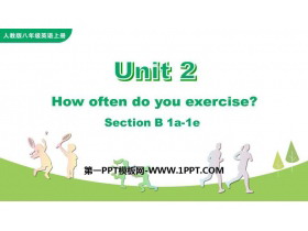 《How often do you exercise?》SectionB PPT教学课件(第1课时)-第一PPT