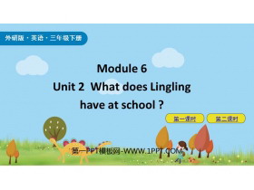 《What does Lingling have at school?》PPT优秀课件-第一PPT