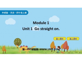 《Go straight on》PPT免费课件下载-第一PPT