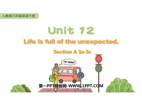 《Life is full of unexpected》SectionA PPT课件下载(第2课时)-第一PPT