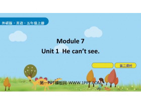 《He can’t see》PPT课件(第2课时)-第一PPT