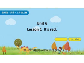 《It’s Red》Colours PPT课件(第2课时)-第一PPT
