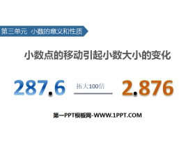 《小数点的移动引起小数大小的变化》小数的意义和性质PPT-第一PPT